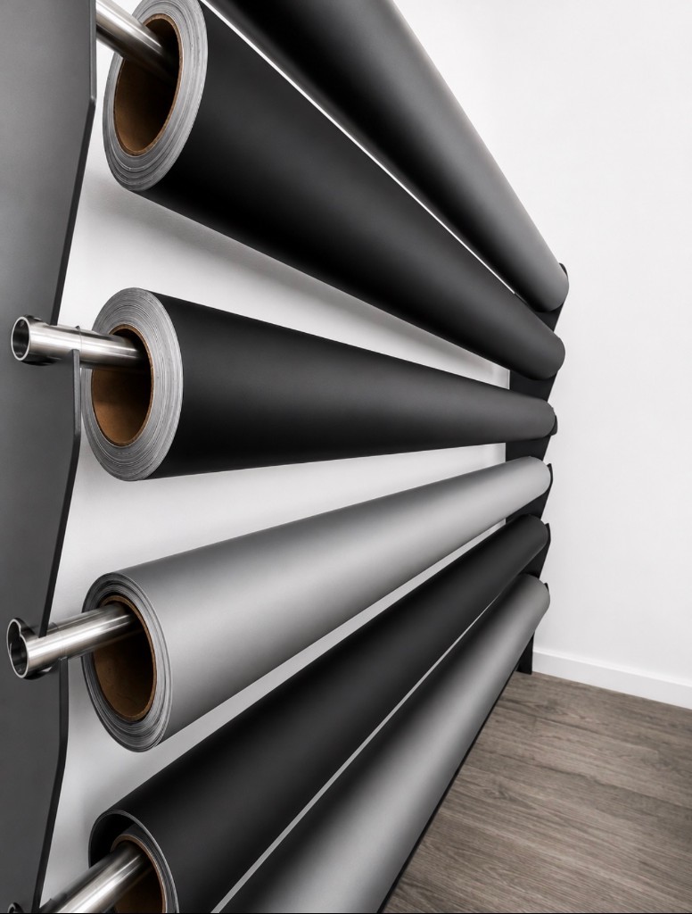 Refurbishment materials including protective vinyl rolls